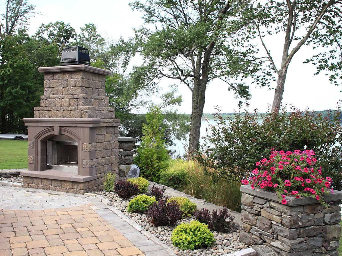 Outdoor Fireplace Finished